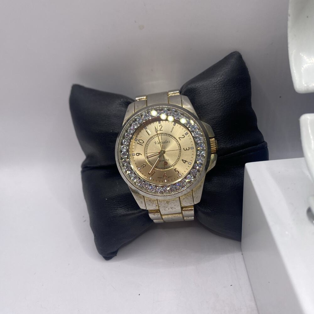 Gold-Tone Crystal Accent Women's Watch - Picture 2 of 5